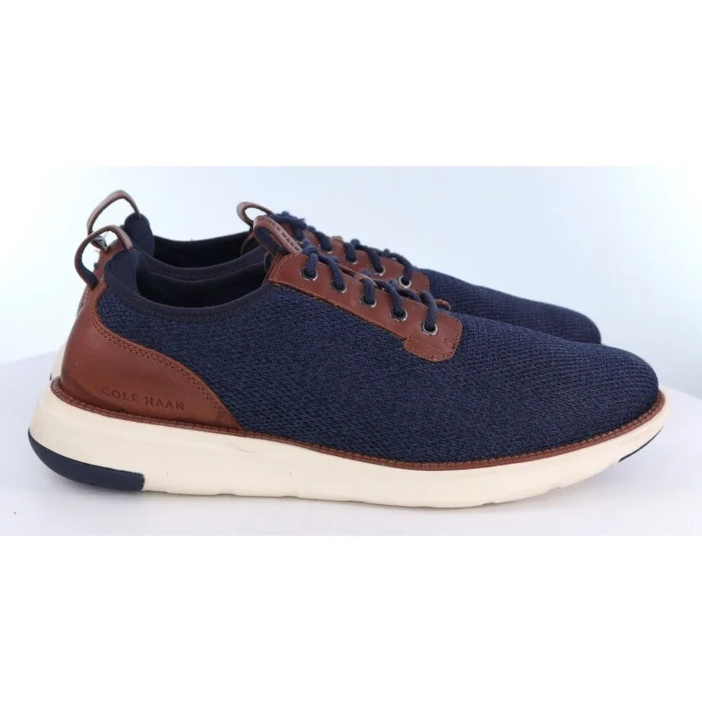 Cole Haan Grand Atlantic Men's Knit Oxfords Casual Shoes Size 12 M Blue C38502